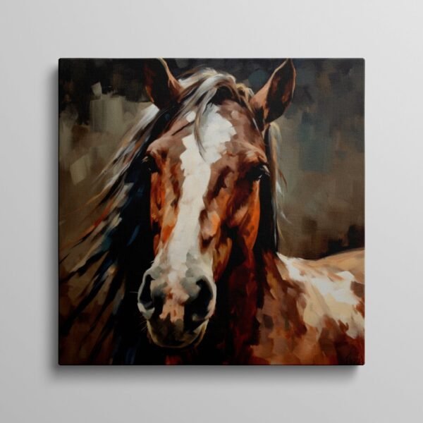 Vintage Horse Painting Rustic Farmhouse Decor, Beautiful Animal Print Home Bedroom Office Decor Canvas Art, Animals Nature Artwork