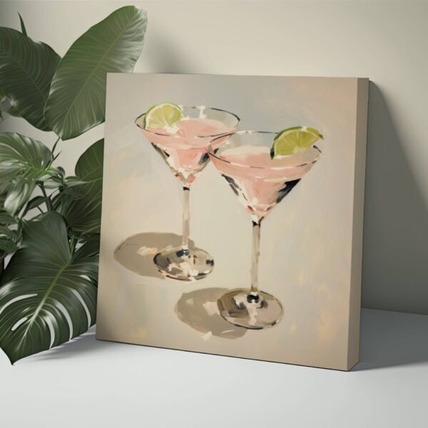 Martini Art, Trendy Cocktail Painting Art Poster, Bar Cart Decor, Kitchen Art Decor, Alcohol Sign Decor Vintage Retro Antique Mixology Print