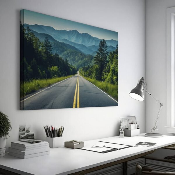 Blue Ridge Mountains Photo, Smoky Mountains Art, Appalachian Mountains Painting, Landscape Forest Nature Decor Wall Art, National Park Print